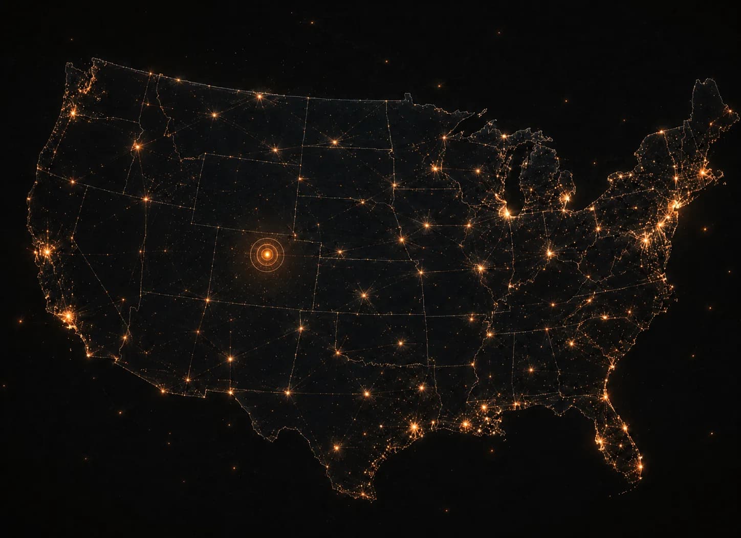A map of the United States with IST headquartered in Colorado.